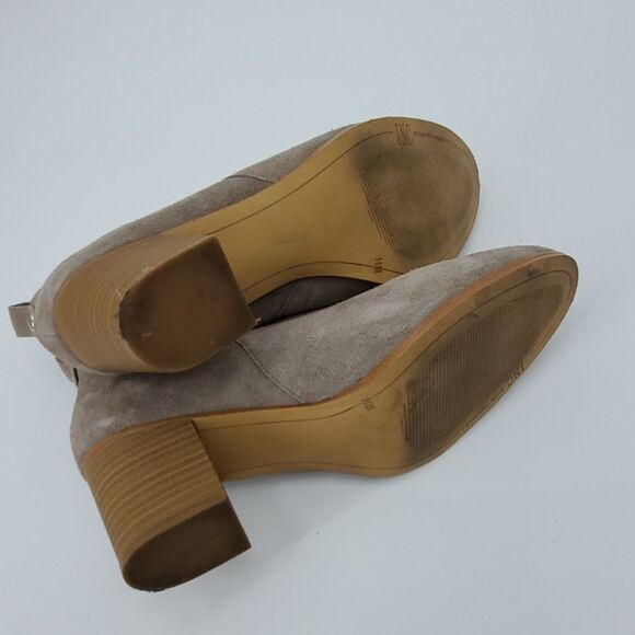 INC  International Concept women's 11 Fainn gray suede ankle boots - Picture 4 of 7